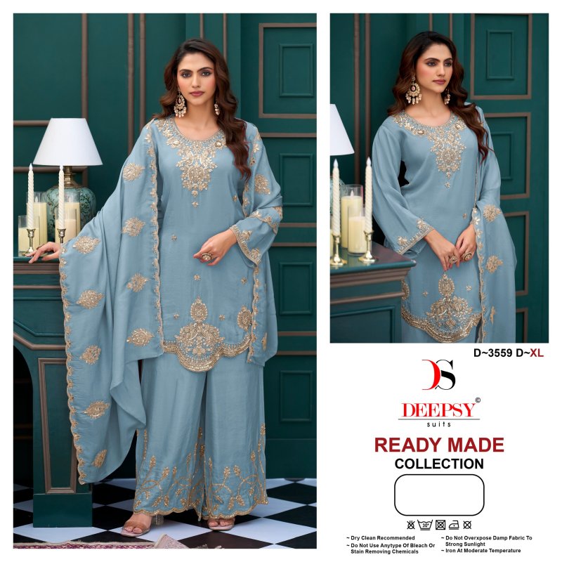 D 3559 A To D By Deepsy Viscose Tissue Silk Pakistani Suits 